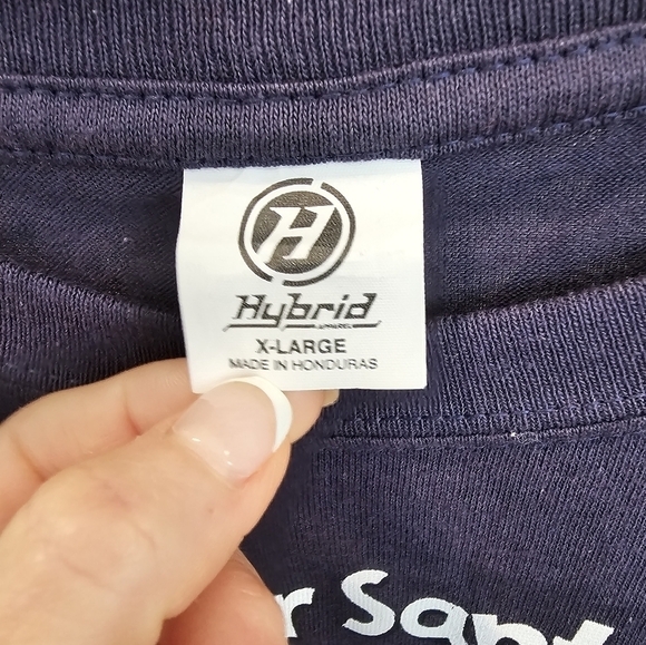 Hybrid New Dear Santa Define Naughty Men's Short Sleeve Graphic Holiday T-Shirt - Picture 4 of 6